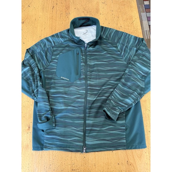 MEN'S ZERO RESTRICTION WAVE HYBRID JACKET Size LargeGreen HEATHER